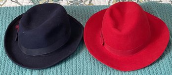2 Vintage Wool Hats
