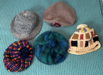 5 Vintage Knitted Hats
