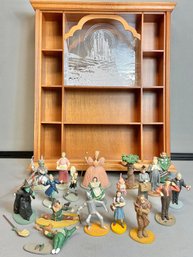 1988 Franklin Mint Wizard Of Oz Set & Display Shelf