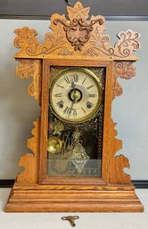 Antique E.N. Welch Gingerbread Mantle Clock