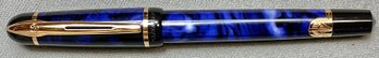 Vintage Waterman Phileas Fountain Pen - Blue Marble