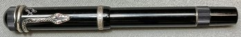 Vintage Montblanc Agatha Christie - Writers Edition - Fountain Pen - 18k Nib - Sterling Snake W/ Ruby Eyes