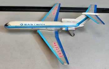Large Vintage Tin Friction Boeing 727 Airplane