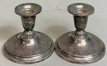 Revere Silversmiths Sterling Candle Sticks - Weighted