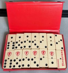 Vintage Firestone Advertising Dominoes Set