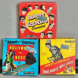 3 Vintage 8mm Abbott & Costello Castle Films