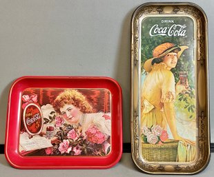 2 Vintage Coca Cola Trays