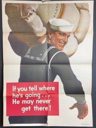 Original WW2 Navy Poster