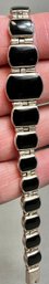 950 Silver & Onyx Bracelet - Taxco Mexico
