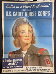 Original WW2 Nurse Poster