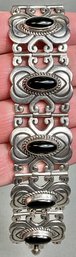 Sterling & Black Onyx Panel Bracelet ATI Mexico