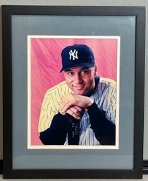 Framed Derek Jeter Photograph