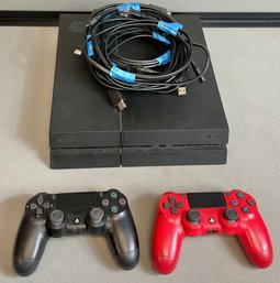 500 GB Sony Play Station 4 & 2 Controllers