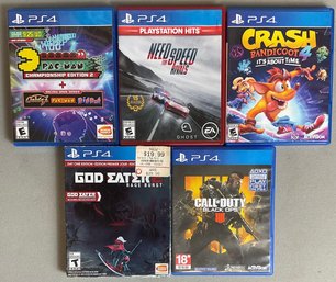 #1 - 5pc Play Station 4 Games