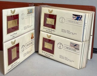 60pc 22k Gold US Stamp Replica Album