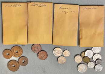 #1 - Foreign Coins - Argentina/ Bermuda/ South & East Africa