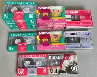 20 Assorted Blank Cassette Tapes - New