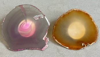 2 Geode Slice Nightlights