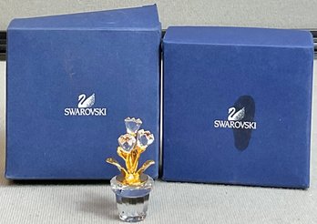 Swarovski Crystal Flower Pot