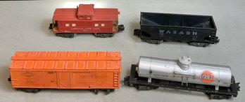 #1 - 4pc American Flyer Train Cars - S Gauge