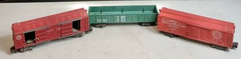 #2 - 3pc American Flyer Train Cars - S Gauge