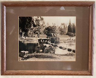 #17 -  Photo Antique Car Driving Through Stream Print