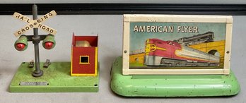 2 Post War American Flyer Train Accessories
