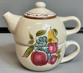 Stackable 2pc Tea Set For One