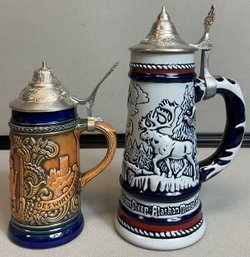 Two Vintage Ceramic Steins