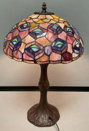 #2 - Tiffany Style Stained Glass Lamp