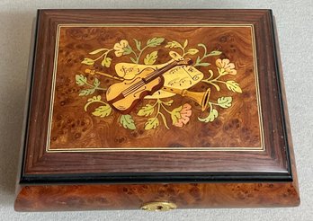 Italy Inlaid Music Jewelry Box