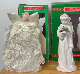 House Of Lloyd Angel Tree Topper & Ceramic Heavenly Figure