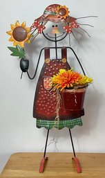 Metal Scarecrow Fall Decor