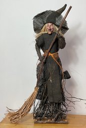 Vintage Halloween Witch Figure