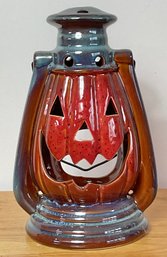Ceramic Jack-O-Lantern Tea Light Holder