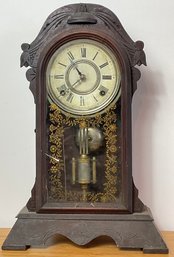 Antique Mantle Clock W/ Key