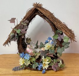 Grapevine Wreath Birdhouse