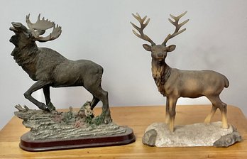 Moose & Elk Figurines