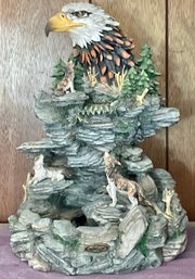 De Capoli Resin Eagle/ Wolf Fountain