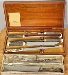 Carving Sets - Stag Handle/ Silver Plate