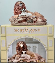 Sight & Sound Theaters Resin Lion W/ Lamb Figurine
