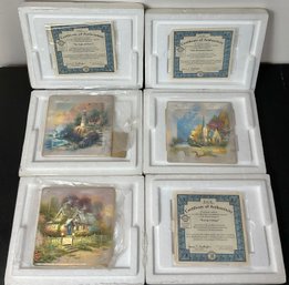 3 Thomas Kinkade Bradford Exchange Wall Plaques