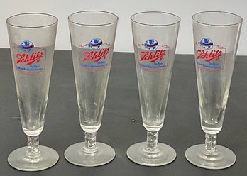 4 Vintage Schlitz Beer Glasses