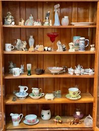 Contents Oak Curio Cabinet