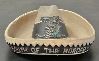 South Of The Border Clay Sombrero Ashtray - Mexico