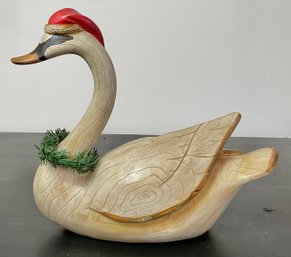 Resin Christmas Swan