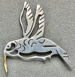 Mexico Sterling Hummingbird Brooch