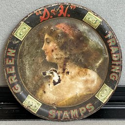 Vintage Green Stamp Tip Tray