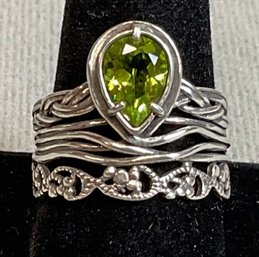Sterling Peridot Ring