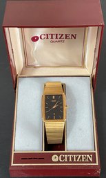 Vintage Citizen Gold Tone Tank Watch